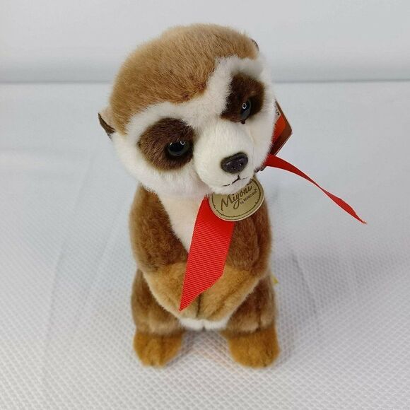 Miyoni Meerkat Plush 10" Aurora Standing Realistic Stuffed Toy Animal New - Picture 1 of 8